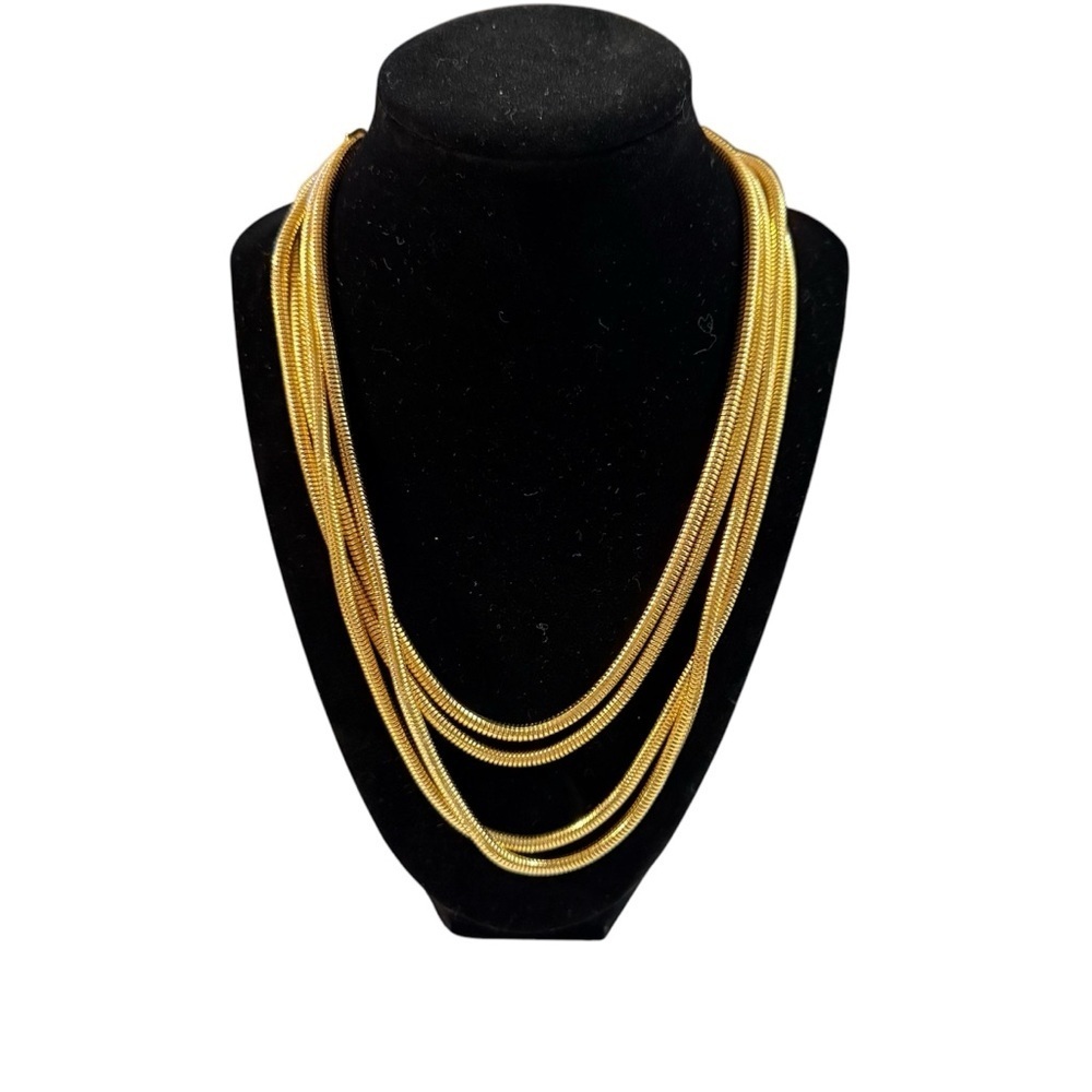 Avon “golden chains” Multi-Strand Necklace NIB 1998